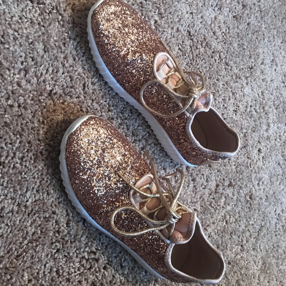Rose gold sneakers